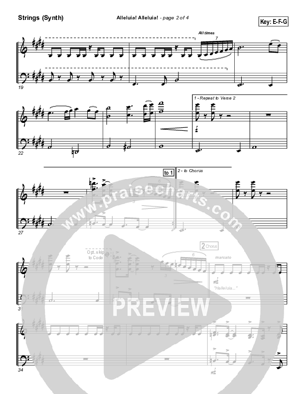 Alleluia Alleluia String Pack (PraiseCharts Band / Arr. Daniel Galbraith)