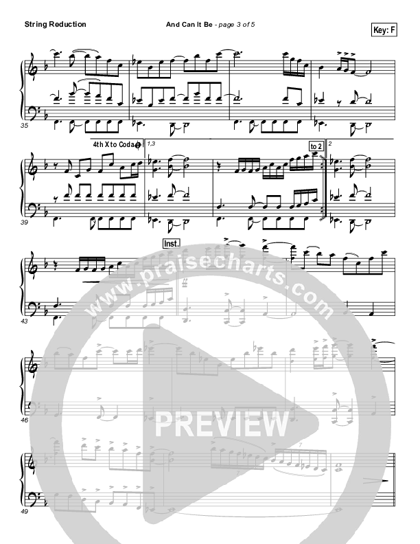 And Can It Be String Pack (PraiseCharts Band / Arr. Daniel Galbraith)
