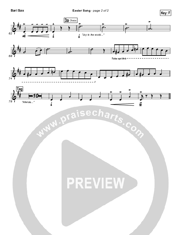 Easter Song Bari Sax (2nd Chapter Of Acts)