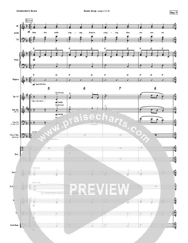 Easter Song Conductor's Score (2nd Chapter Of Acts)
