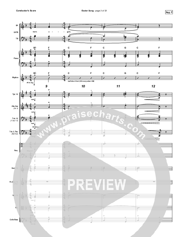 Easter Song Conductor's Score (2nd Chapter Of Acts)