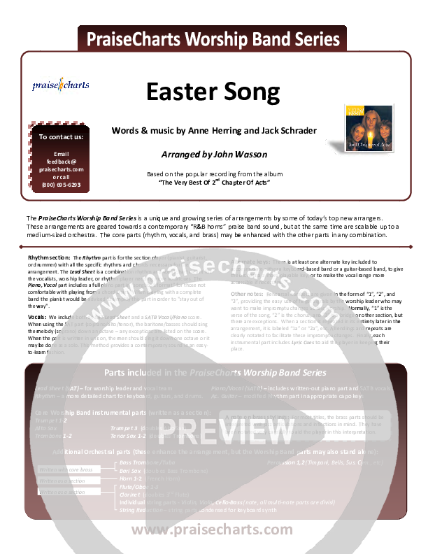 Easter Song Orchestration (2nd Chapter Of Acts)