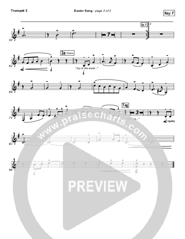 Easter Song Trumpet 3 (2nd Chapter Of Acts)