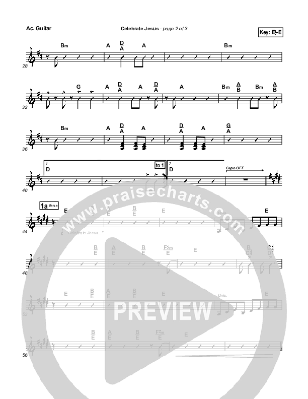 Celebrate Jesus Acoustic Guitar (Gary Oliver)