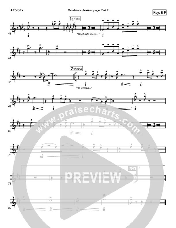 Celebrate Jesus Alto Sax (Gary Oliver)