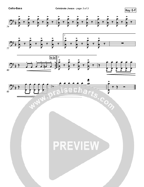 Celebrate Jesus Cello/Bass (Gary Oliver)