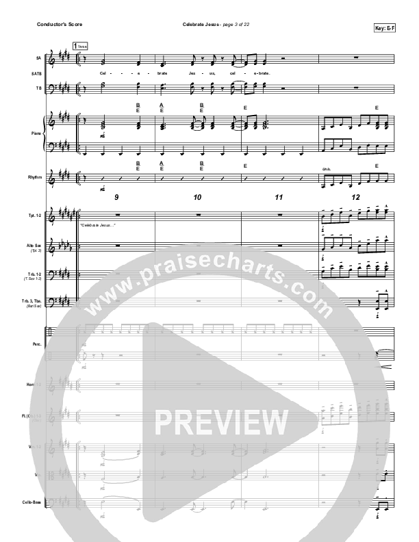 Celebrate Jesus Conductor's Score (Gary Oliver)