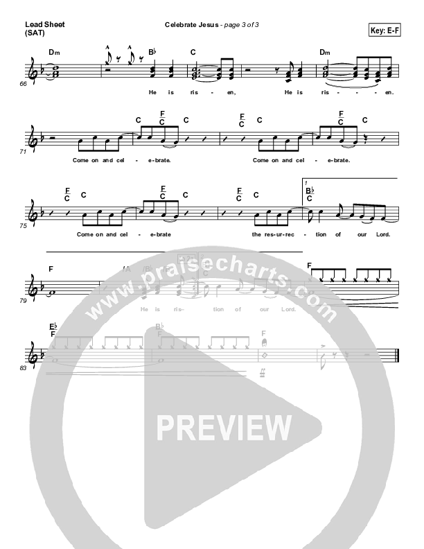 Celebrate Jesus Lead Sheet (Gary Oliver)