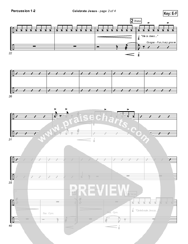 Celebrate Jesus Percussion (Gary Oliver)