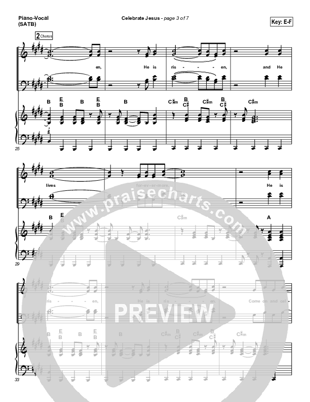 Celebrate Jesus Piano/Vocal (SATB) (Gary Oliver)