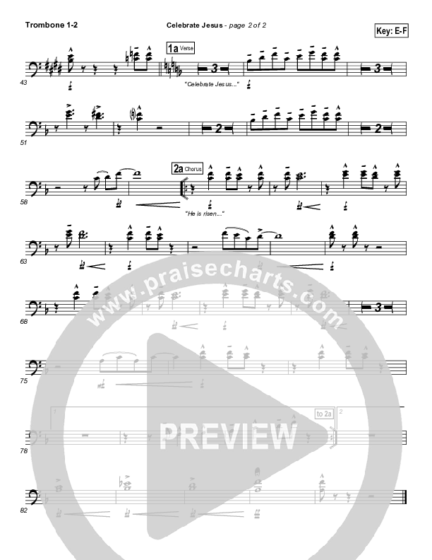 Celebrate Jesus Trombone 1/2 (Gary Oliver)