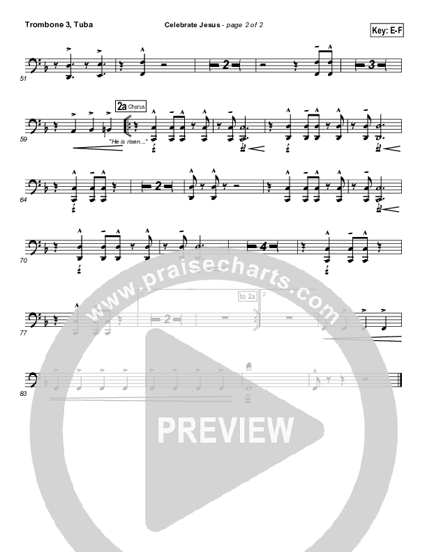 Celebrate Jesus Trombone 3/Tuba (Gary Oliver)