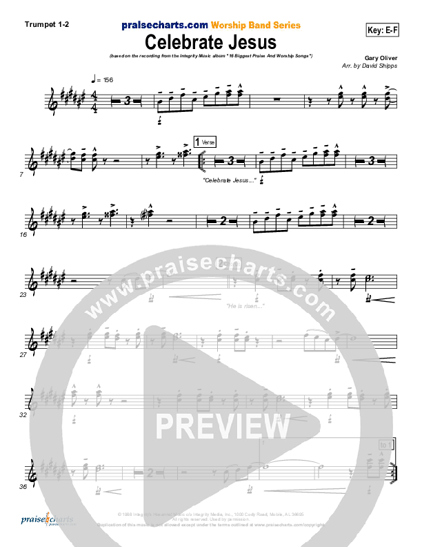 Celebrate Jesus Brass Pack (Gary Oliver)