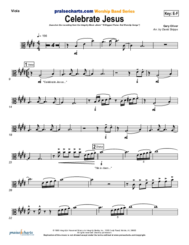 Celebrate Jesus Viola (Gary Oliver)