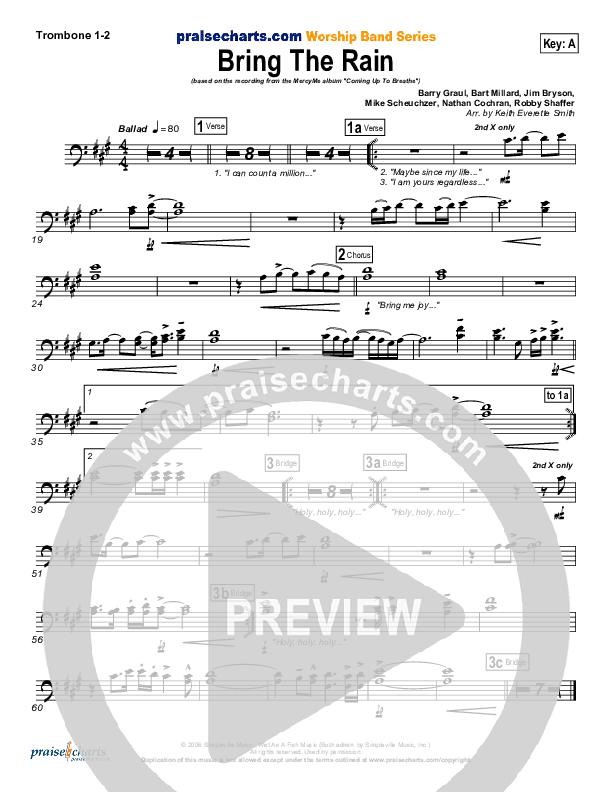 Bring The Rain Trombone 1/2 (MercyMe)