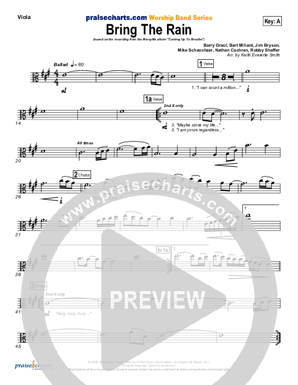 Bring The Rain Viola (MercyMe)