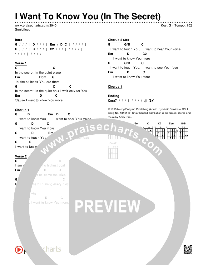 In The Secret Chords & Lyrics (Sonicflood)