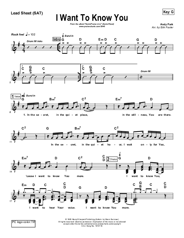 In The Secret Lead Sheet (Sonicflood)