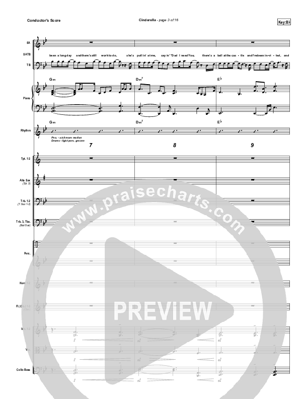 Cinderella Conductor's Score (Steven Curtis Chapman)