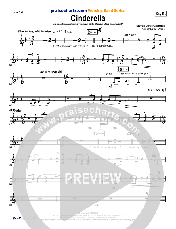 Cinderella French Horn 1/2 (Steven Curtis Chapman)