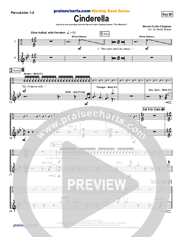 Cinderella Percussion 1/2 (Steven Curtis Chapman)