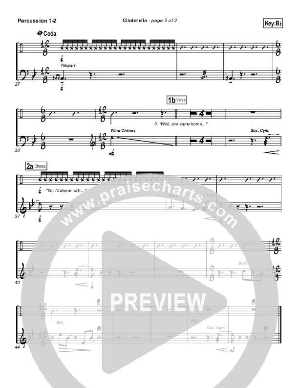 Cinderella Percussion 1/2 (Steven Curtis Chapman)