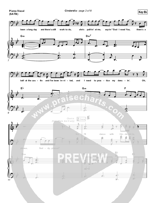 Cinderella Piano/Vocal (SATB) (Steven Curtis Chapman)