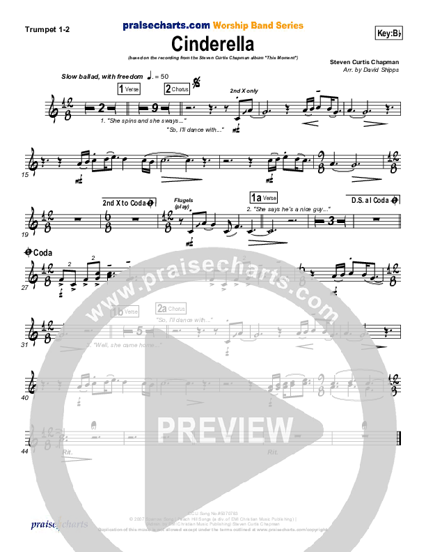 Cinderella Trumpet 1,2 (Steven Curtis Chapman)