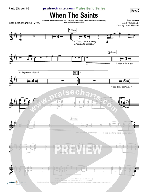 When The Saints Wind Pack (Sara Groves)