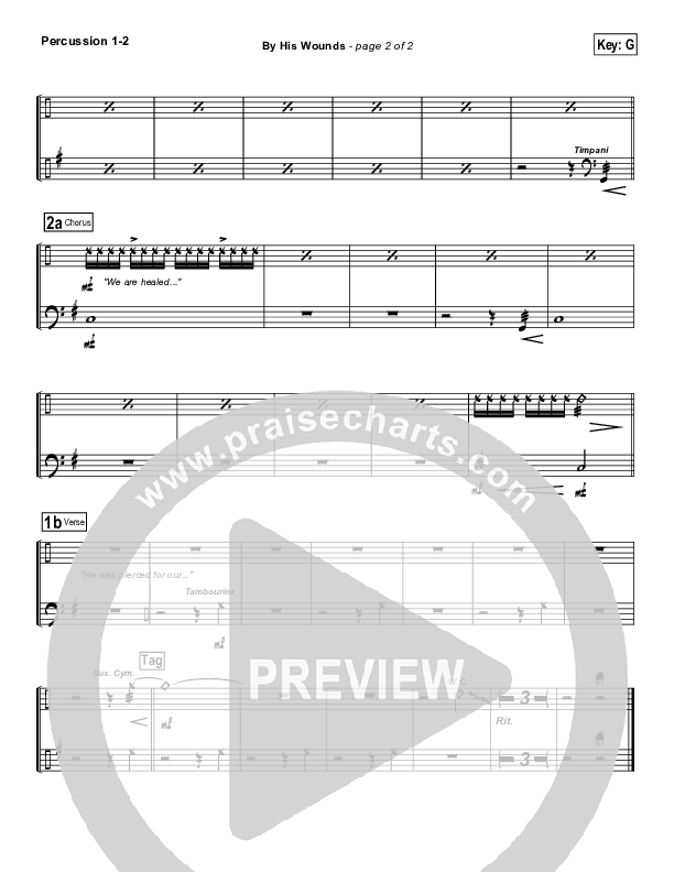 By His Wounds Percussion 1/2 (Brian Littrell)