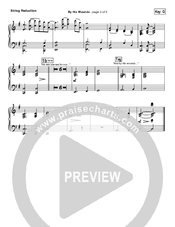 By His Wounds String Pack (Brian Littrell)