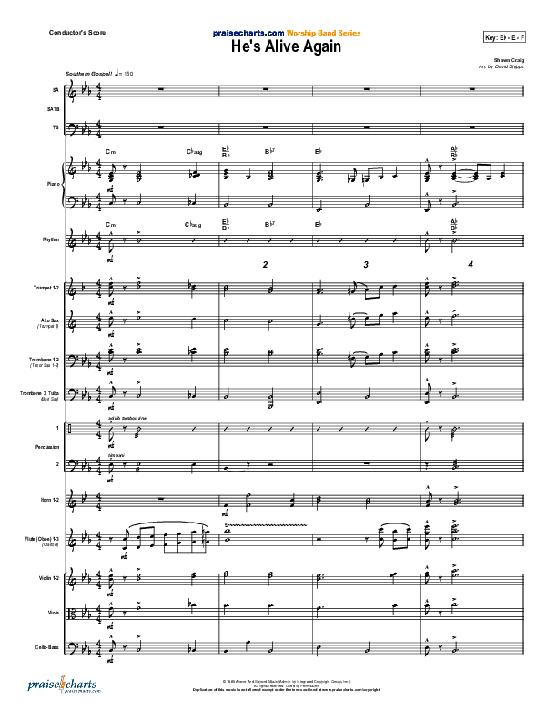 He's Alive Again Orchestration (Shawn Craig / Passion)