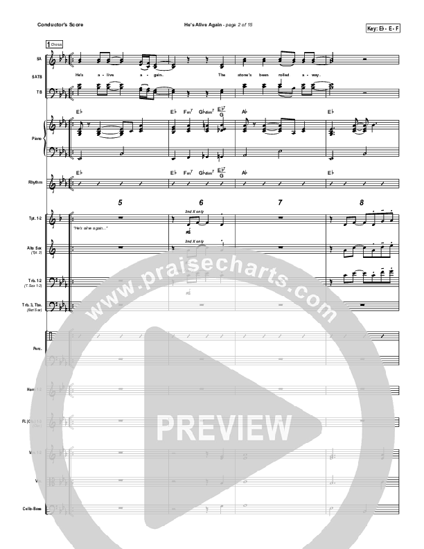 He's Alive Again Orchestration (Shawn Craig / Passion)