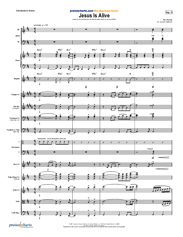 Jesus Is Alive (Ron Kenoly) PraiseCharts