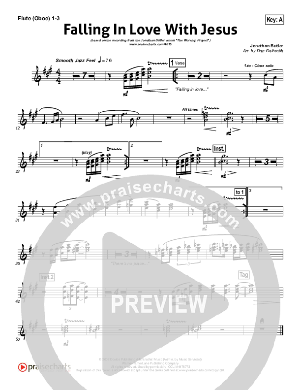 Falling In Love With Jesus Wind Pack (Jonathan Butler)