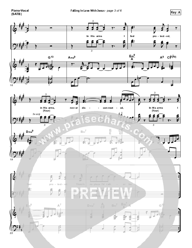 Falling In Love With Jesus Piano/Vocal & Lead (Jonathan Butler)