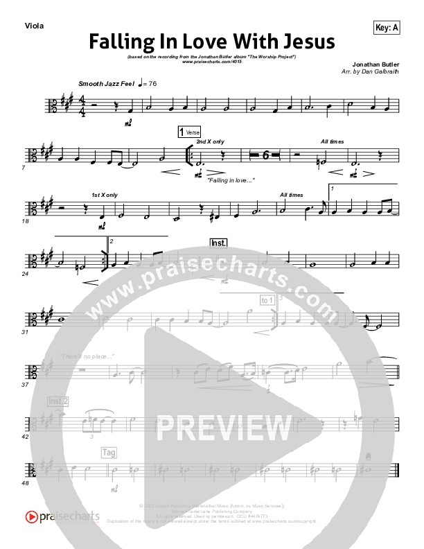 Falling In Love With Jesus Viola (Jonathan Butler)