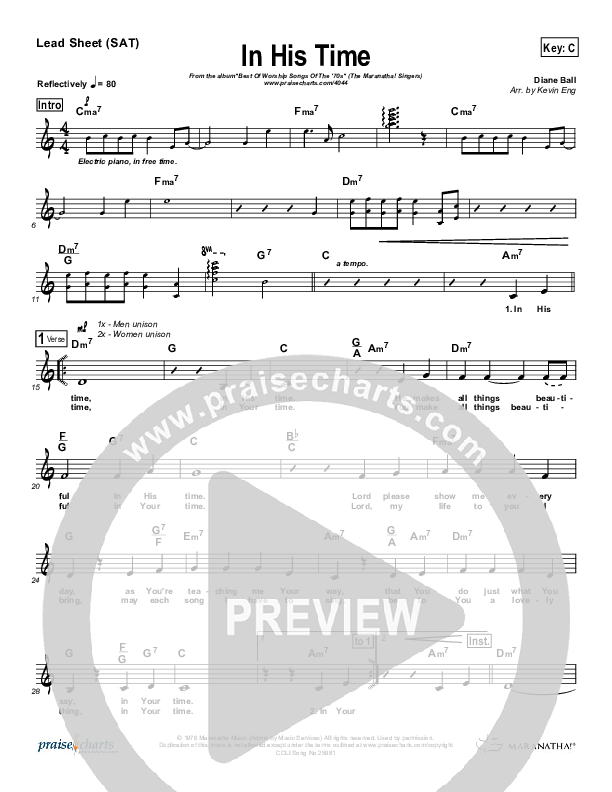 Maranatha! Music - Praise Gold (In His Time): lyrics and songs