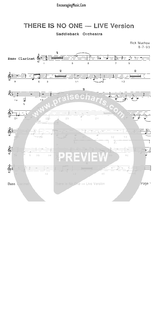 There Is No One Like The Lord Bass Clarinet (Rick Muchow)