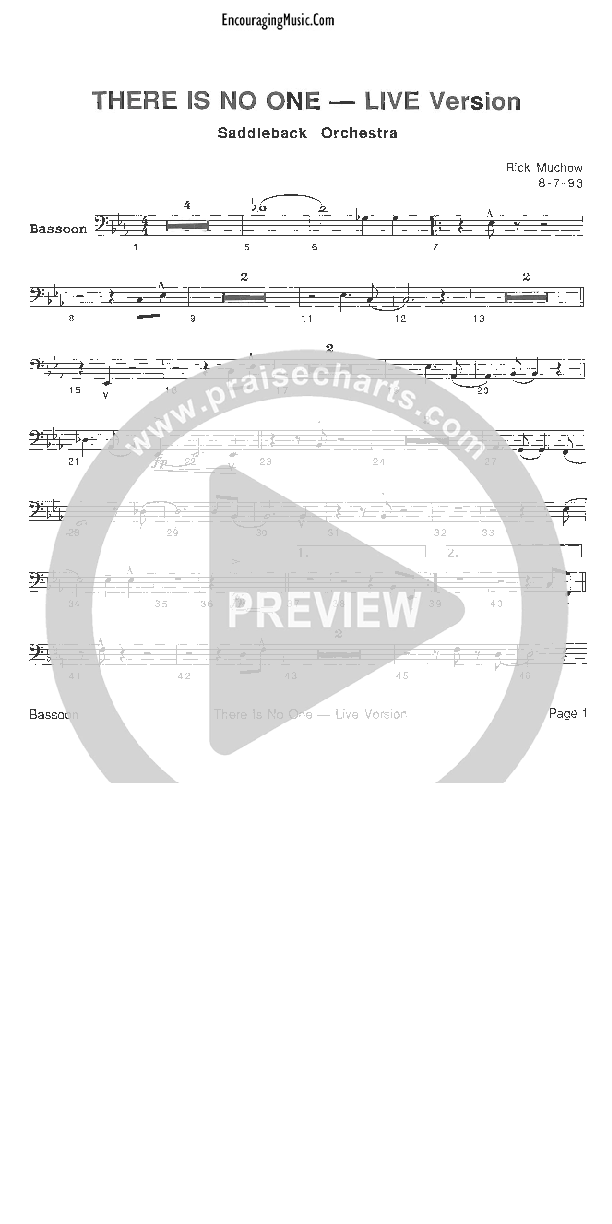 There Is No One Like The Lord Bassoon (Rick Muchow)