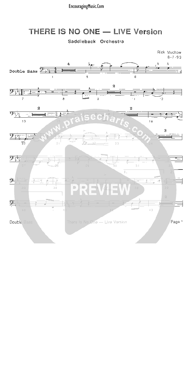 There Is No One Like The Lord Double Bass (Rick Muchow)