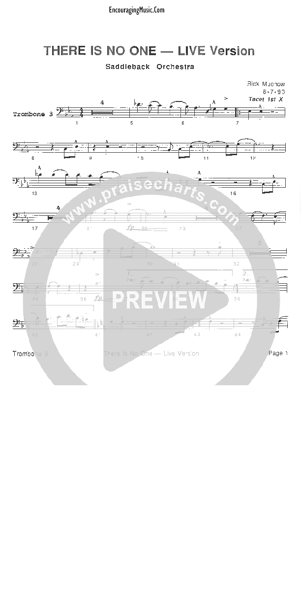 There Is No One Like The Lord Trombone 3 (Rick Muchow)