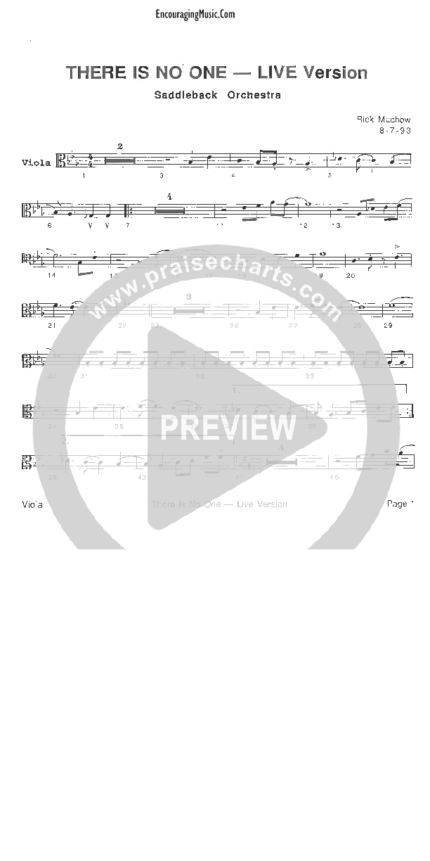 There Is No One Like The Lord Viola (Rick Muchow)