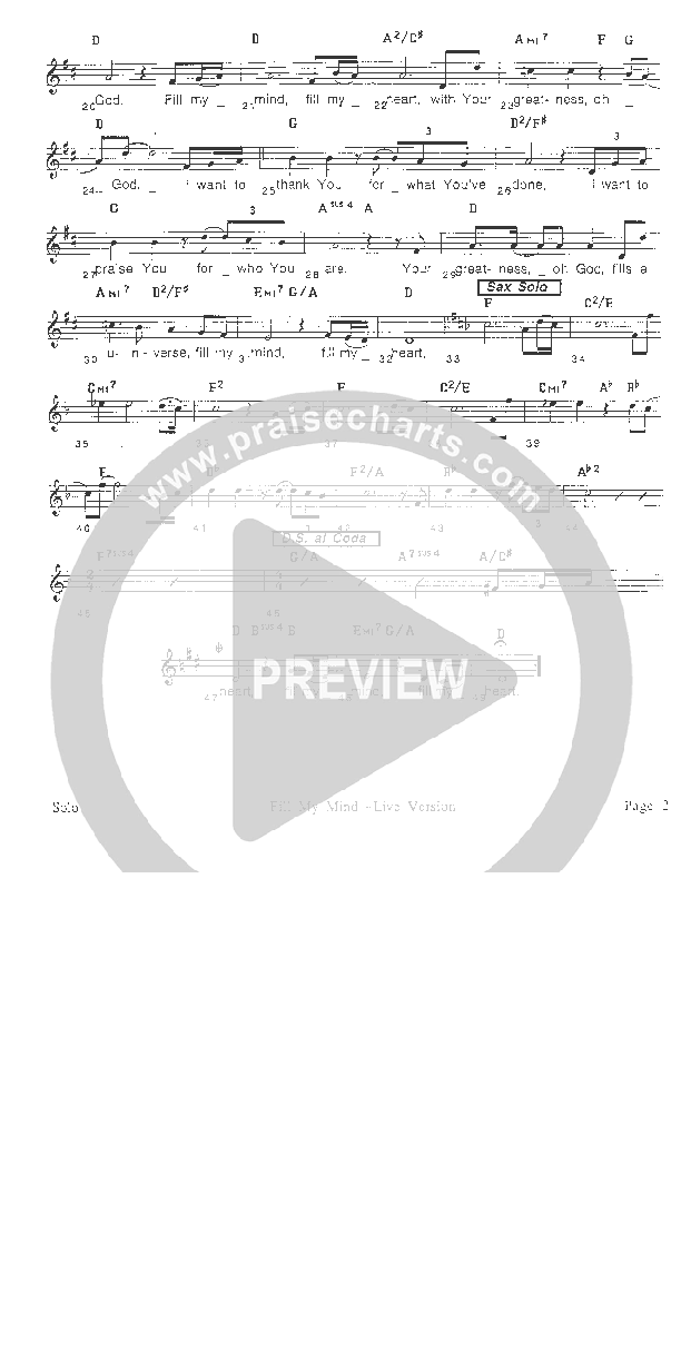 Fill My Mind Orchestration (Rick Muchow)