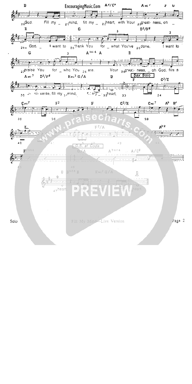 Fill My Mind Rhythm/Vocal (Rick Muchow)