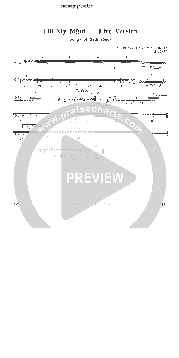 Fill My Mind Tuba (Rick Muchow)