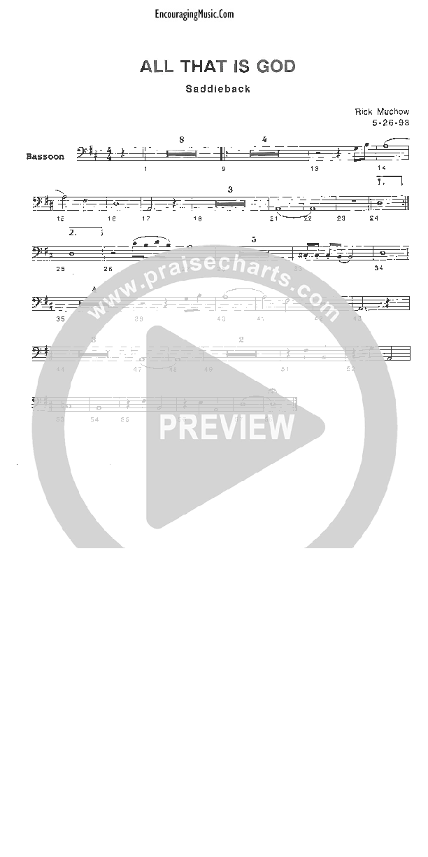 All That Is God Bassoon (Rick Muchow)