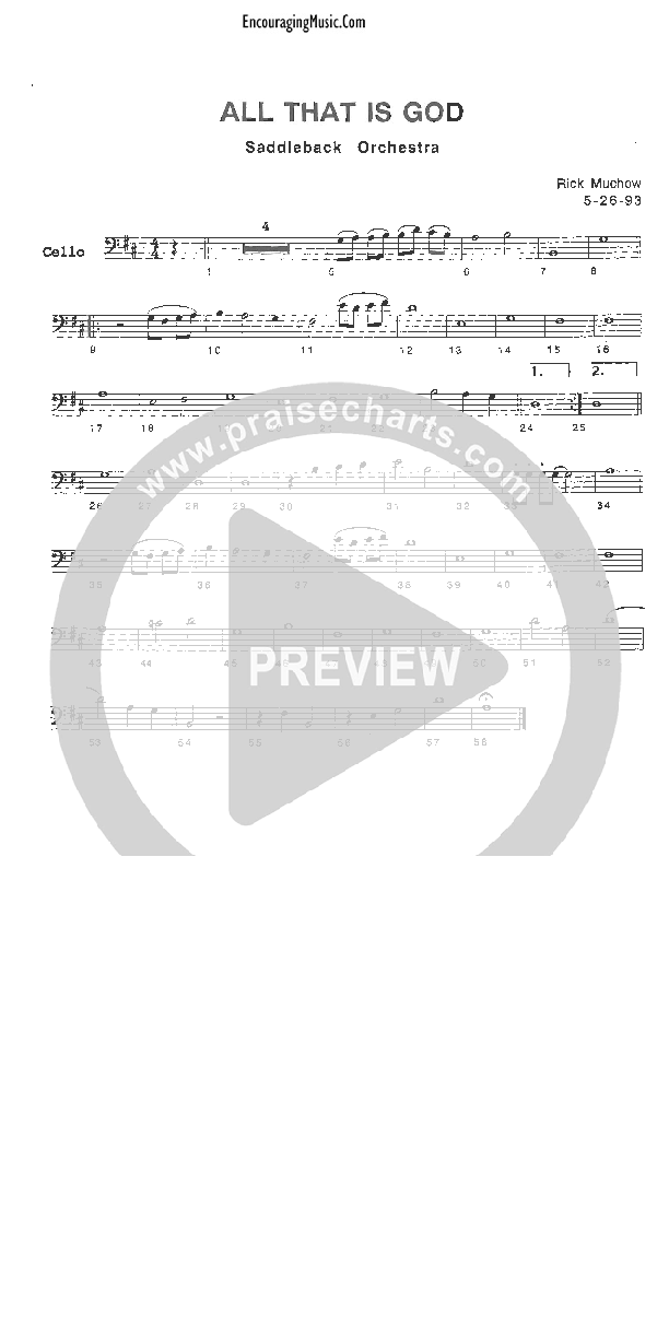 All That Is God Cello (Rick Muchow)