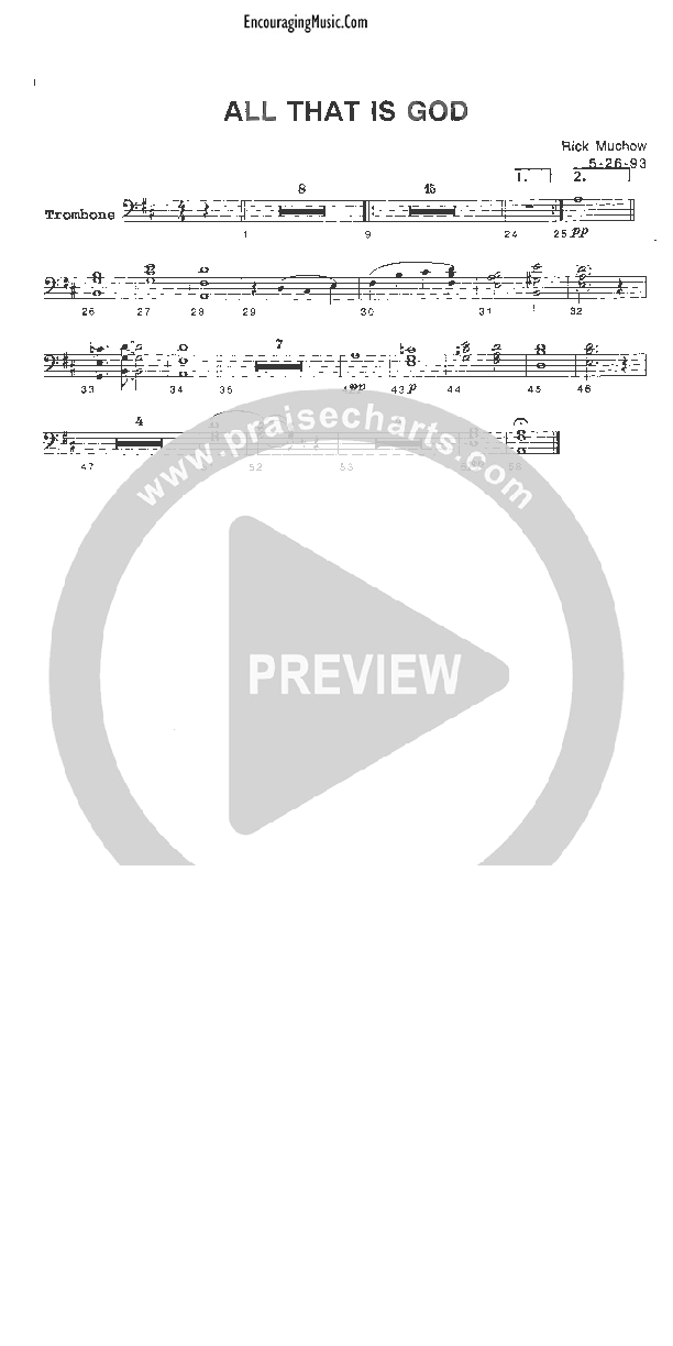 All That Is God Trombone (Rick Muchow)