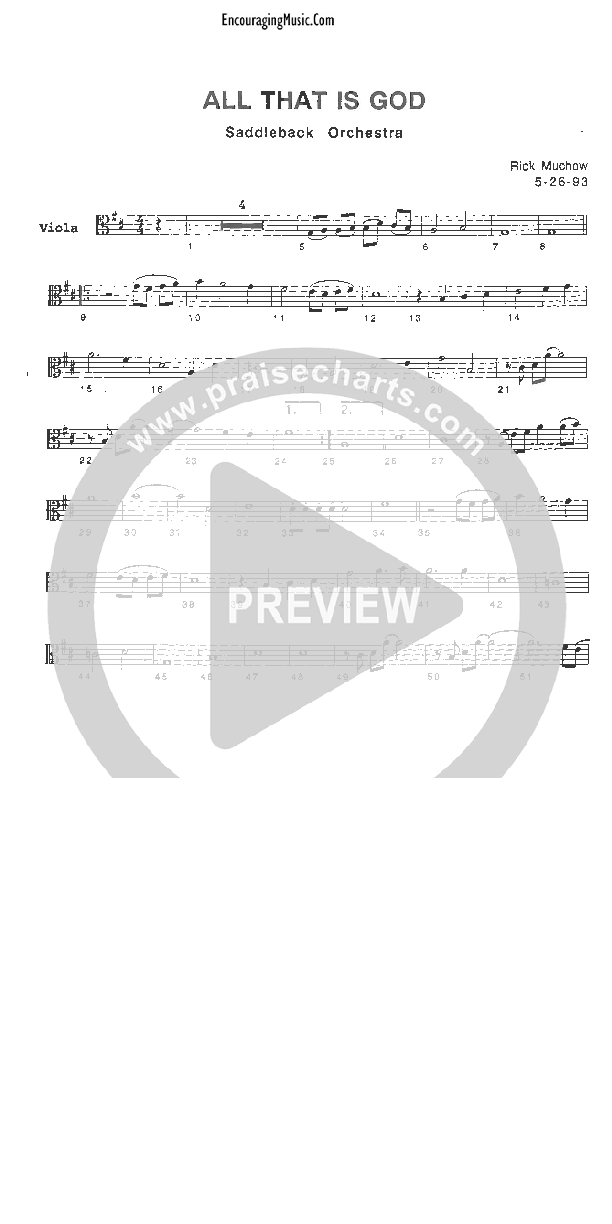 All That Is God Viola (Rick Muchow)